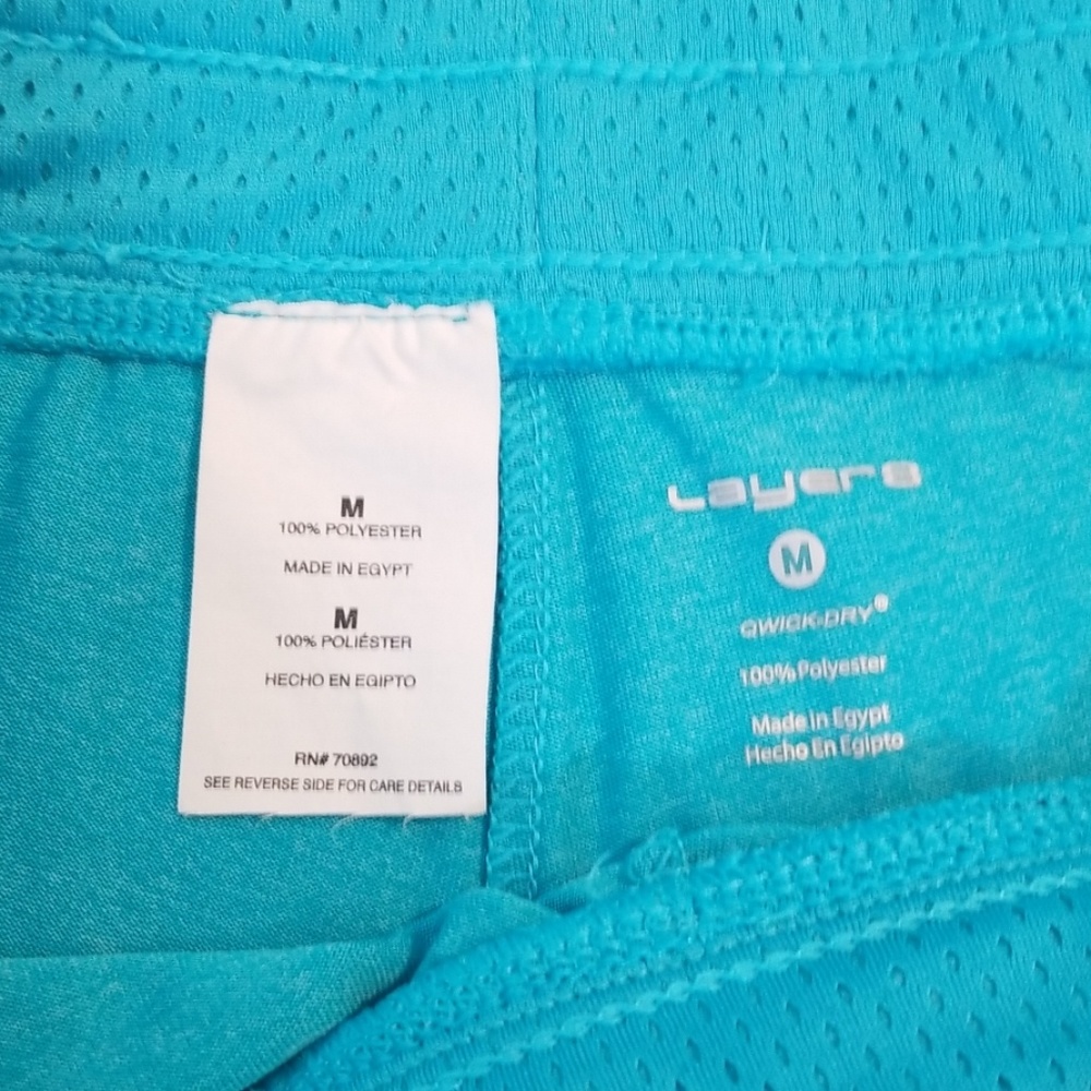 Layer8 Athletic Size Medium Teal Colored Shorts - image 4